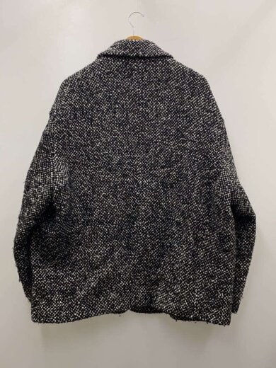 商品画像：コート/2/ウール/BLK/チェック/17101-0012 2