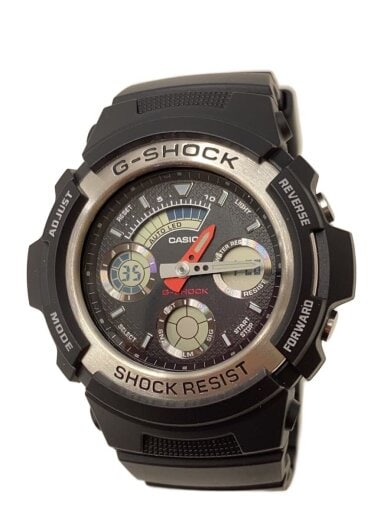 商品画像：クォーツ腕時計・G-SHOCK/デジアナ/ラバー/BLK/BLK/SS 1