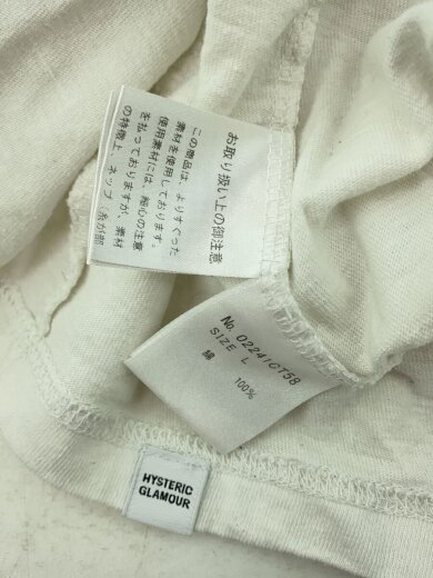 商品画像：Tシャツ/L/コットン/WHT/02241CT58 4