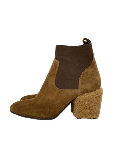 商品画像：サイドゴアブーツ/36/BRW/スウェード 1