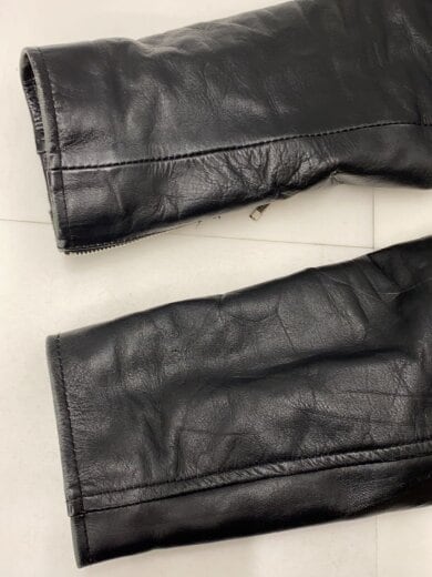 商品画像：レザージャケット・ブルゾン/3L/牛革/BLK 4