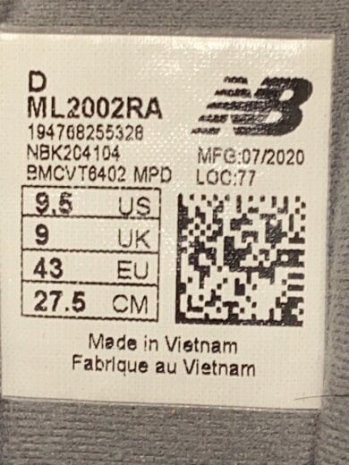 商品画像：ML2002/グレー/27.5cm/GRY 5