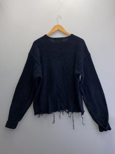 商品画像：ニット・セーター(薄手)/XL/コットン/NVY 2