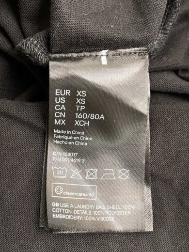 商品画像：×Simone Rocha/半袖ワンピース/XS/コットン/BLK 4