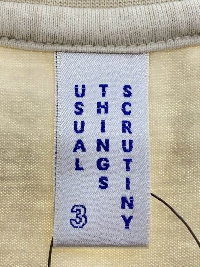 商品画像：USUAL THINGS SCRUTINY/Tシャツ/XL/コットン/BEG/UTS-013-TS04 3
