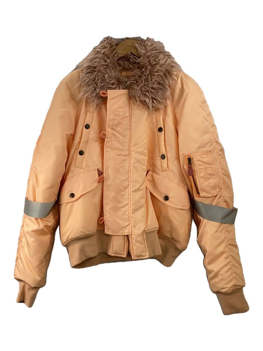 MM6 / 22AW/ボンバージャケット/44/ナイロン/PNK/無地/S62AN0071