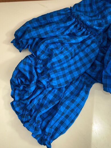 商品画像：HOUGA MOEISHIDA/ブラウス/--/--/BLU/チェック 4