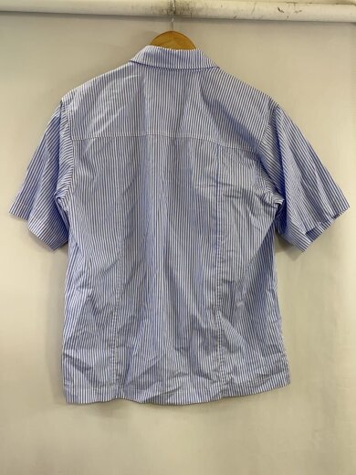 商品画像：半袖シャツ/S/コットン/BLU/ストライプ 2