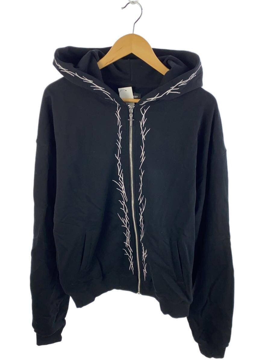 LAST NEST / ジップパーカー/XL/コットン/BLK