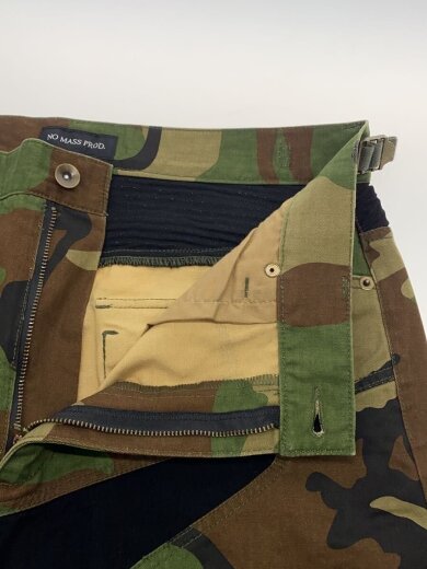商品画像：NO MASS PROD/CAMO RIDING PANTS/ボトム/M/コットン/KHK/カモフラ 3