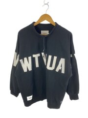 STENCIL MID ZIP SWEAT/スウェット/3/コットン/BLK/212ATDT-CSM12