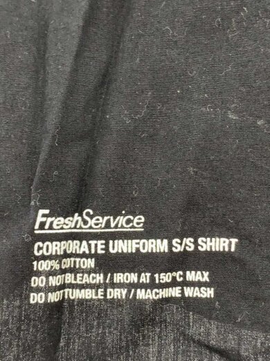 商品画像：CORPORATE UNIFORM S/S SHIRT/半袖シャツ/L/コットン/BLK 3