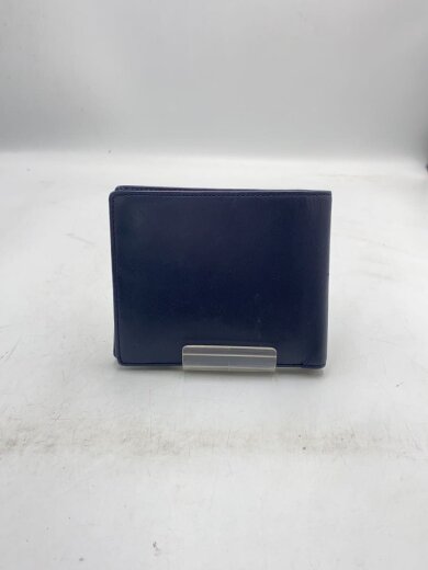 商品画像：2つ折り財布/レザー/NVY/無地/メンズ 2