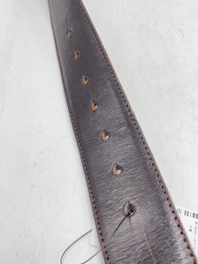 商品画像：プレートベルト/レザー/BRW/無地/メンズ 4