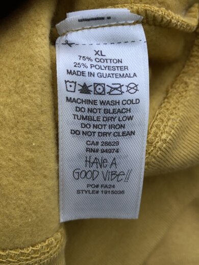 商品画像：24AW/Milk Crew/スウェット/XL/コットン/イエロー 4