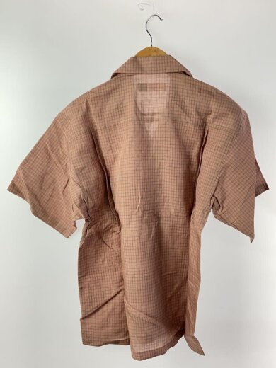 商品画像：半袖シャツ/M/リネン/BEG/チェック/25ss-dsp-sh02 2