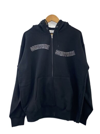 商品画像：ジップパーカー/XL/コットン/BLK// 1