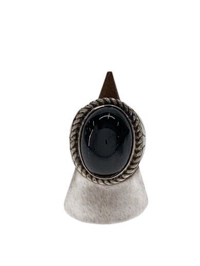 商品画像：オニキス/リング/SV925/11号/カラーストーン/BLK/メンズ 1