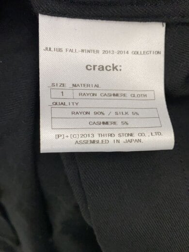 商品画像：13AW/CRACK/長袖シャツ/1/レーヨン/BLK 4