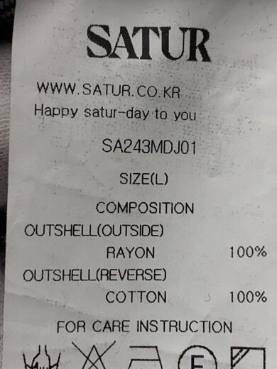 商品画像：Gジャン/L/レーヨン/BLK/無地/SA243MDJ01// 4