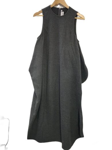商品画像：23AW/warm cocoon dress/S/ポリエステル/GRY/無地/470GA833-0980 1