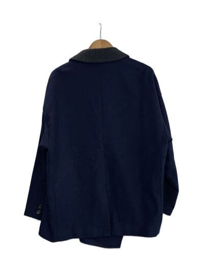 商品画像：変形テーラードジャケット/M/ウール/NVY/無地/Y144JK03 2