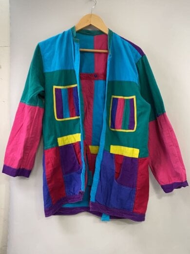 商品画像：80-90s/ネパール/リバーシブル/パッチワーク/ジャケット/--/コットン/マルチカラー 3