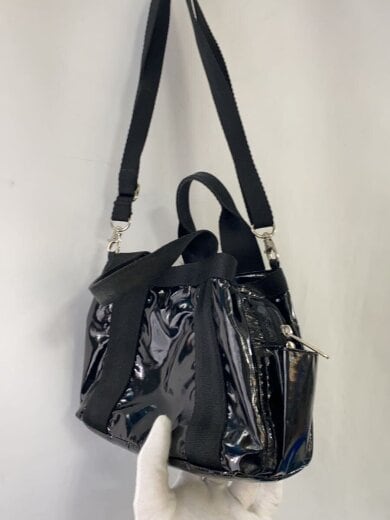 商品画像：バッグ/エナメル/BLK/無地 2