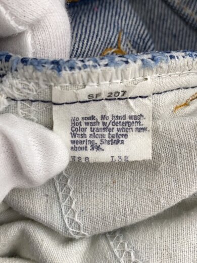 商品画像：70-80s/オレンジタブ/ボタン裏4/ブーツカットパンツ/28/コットン/IDG 5