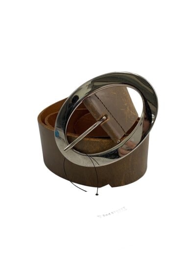 商品画像：34/オーバルバックル/ベルト/レザー/BRW/メンズ 1