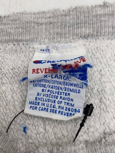 商品画像：90s/リバースウィーブ/目有/スウェット/XL/コットン/GRY// 3