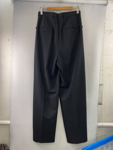 商品画像：19AW/ハイライズワイド/スラックスパンツ/46/ポリエステル/BLK 2