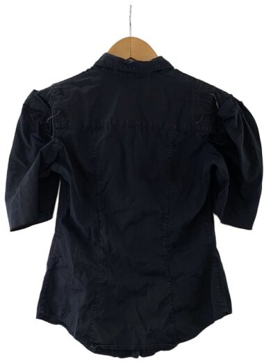 商品画像：00s/イタリア製/Y2K/半袖ブラウス/40/コットン/BLK 2