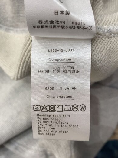 商品画像：スウェット/L/コットン/GRY/U26S-13-0001 5