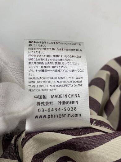 商品画像：25ss/BOWTIE WORKSHIRT/半袖シャツ/L/コットン/BEG/ストライプ 5