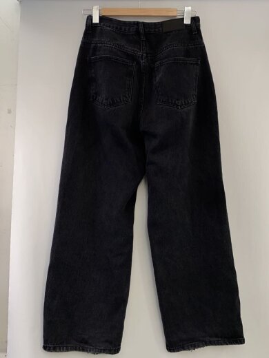 商品画像：ストレートパンツ/L/デニム/BLK// 2