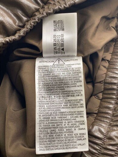 商品画像：フェイクレザーボンバージャケット/ジャケット/XS/フェイクレザー/BRW// 5
