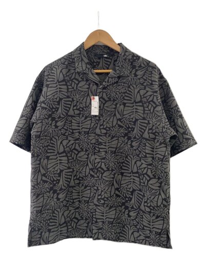 商品画像：S/S Aloha Vent Shirt/アロハシャツ/L/ポリエステル/GRY/総柄 1