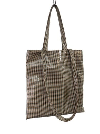商品画像：PAPERTOTE MEDIUM/トートバッグ/PVC/CML/チェック// 2