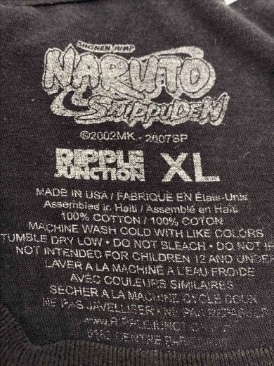 商品画像：00s/ナルト疾風伝/Tシャツ/XL/コットン/BLK 3