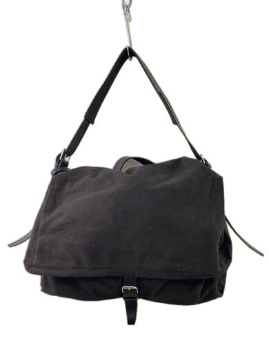 商品画像：26aw CANVAS SHOULDER BAG/ショルダーバッグ/カシミア/BLK 1