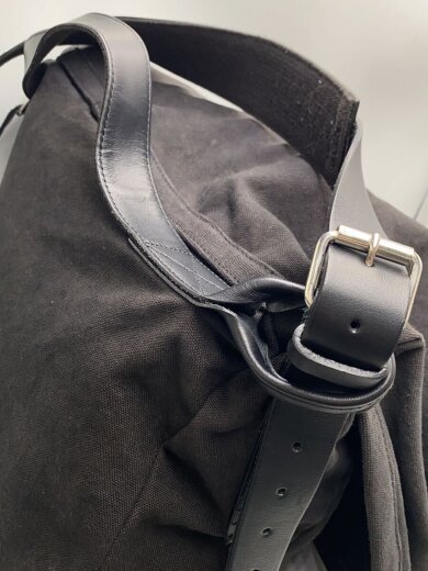 商品画像：26aw CANVAS SHOULDER BAG/ショルダーバッグ/カシミア/BLK 4