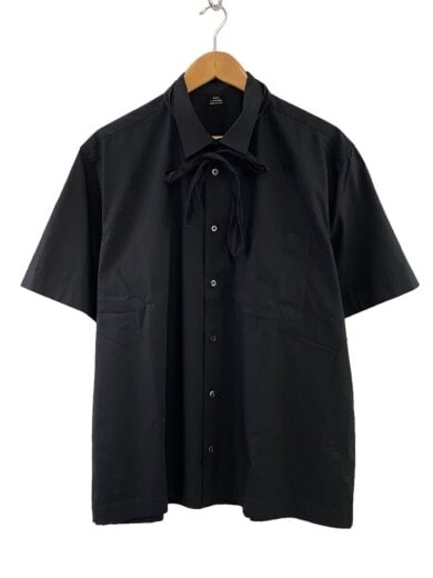 商品画像：Salon C.Lundman/SHORT SLEEVE SHIRT WITH NECKLACE/S/BLK 1