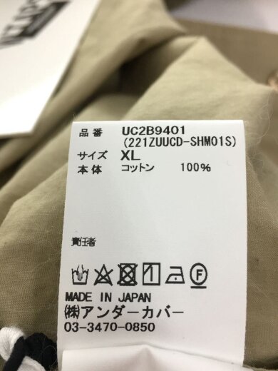 商品画像：×UNDERCOVER/ブロードシャツ/XL/ベージュ/UC2B9401/221ZUUCD-SHM01S// 4
