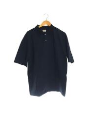TWST BORDER POLOSHIRT-LOOSE/XL/コットン/NVY/ボーダー/8117-199-0379