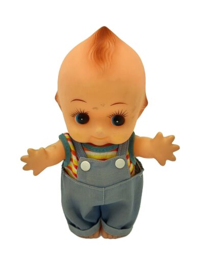 商品画像：キューピーちゃん/デニムオーバーオール/経年変色有/ホビーその他 1