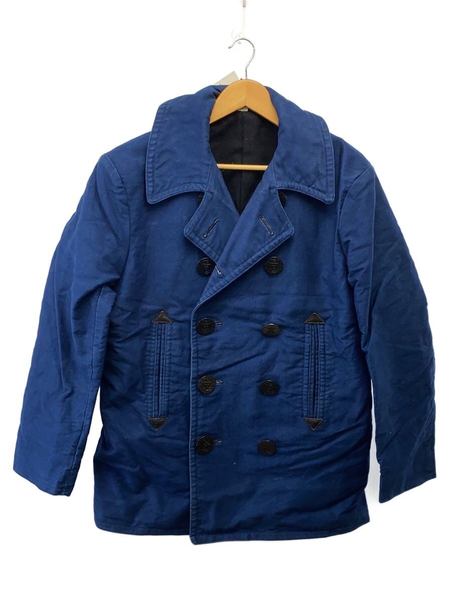 SUGAR CANE / ピーコート/42/コットン/NVY/無地/SC13424