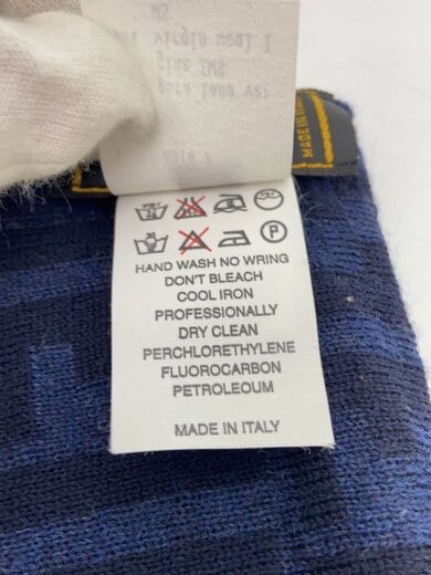 画像：FENDIマフラー/ズッカ柄/ウール/NVY/レディース4