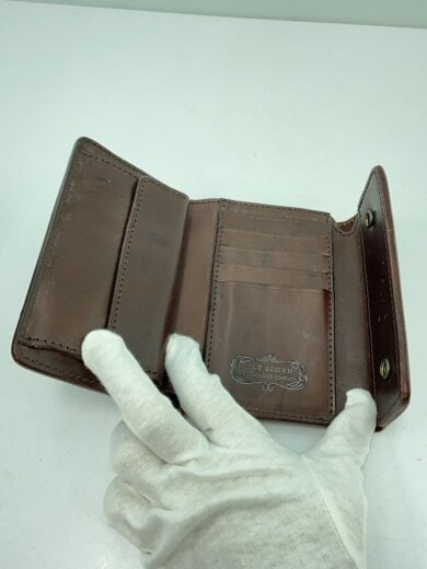 商品画像：UK.SADDLE LEATHER/3つ折り財布/レザー/BRW/無地/メンズ// 4