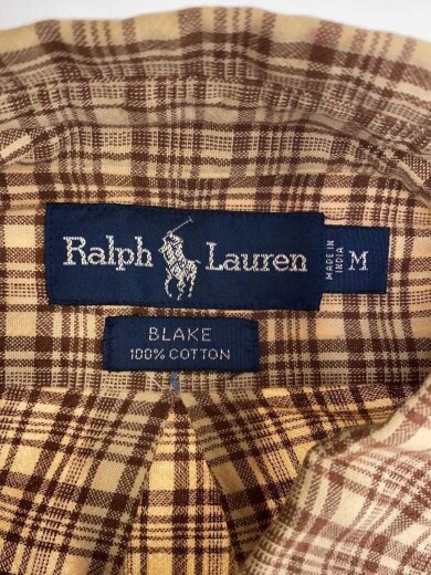 商品画像：90s/BLAKE/長袖シャツ/M/コットン/ベージュ/チェック 3